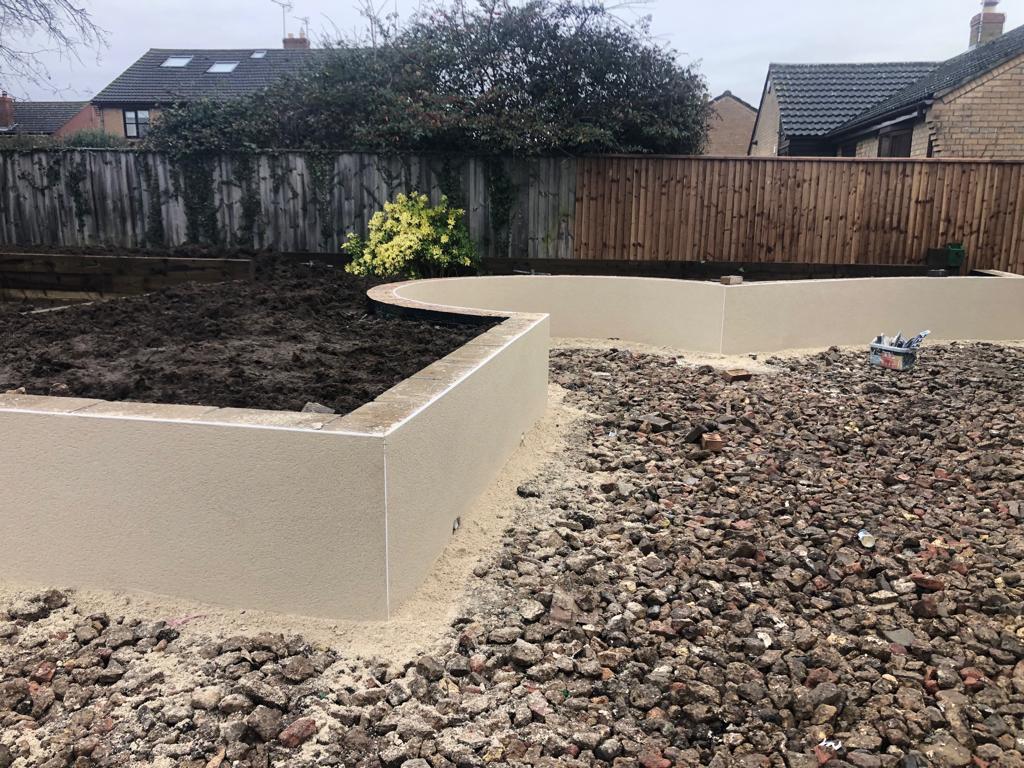 Parex EWI system project in Hanslope on a rendered residential property with dark windows and a smooth exterior finish.